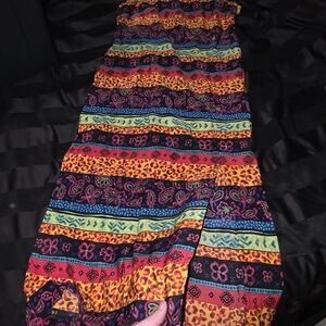 Colorful Patterned Women's Dress